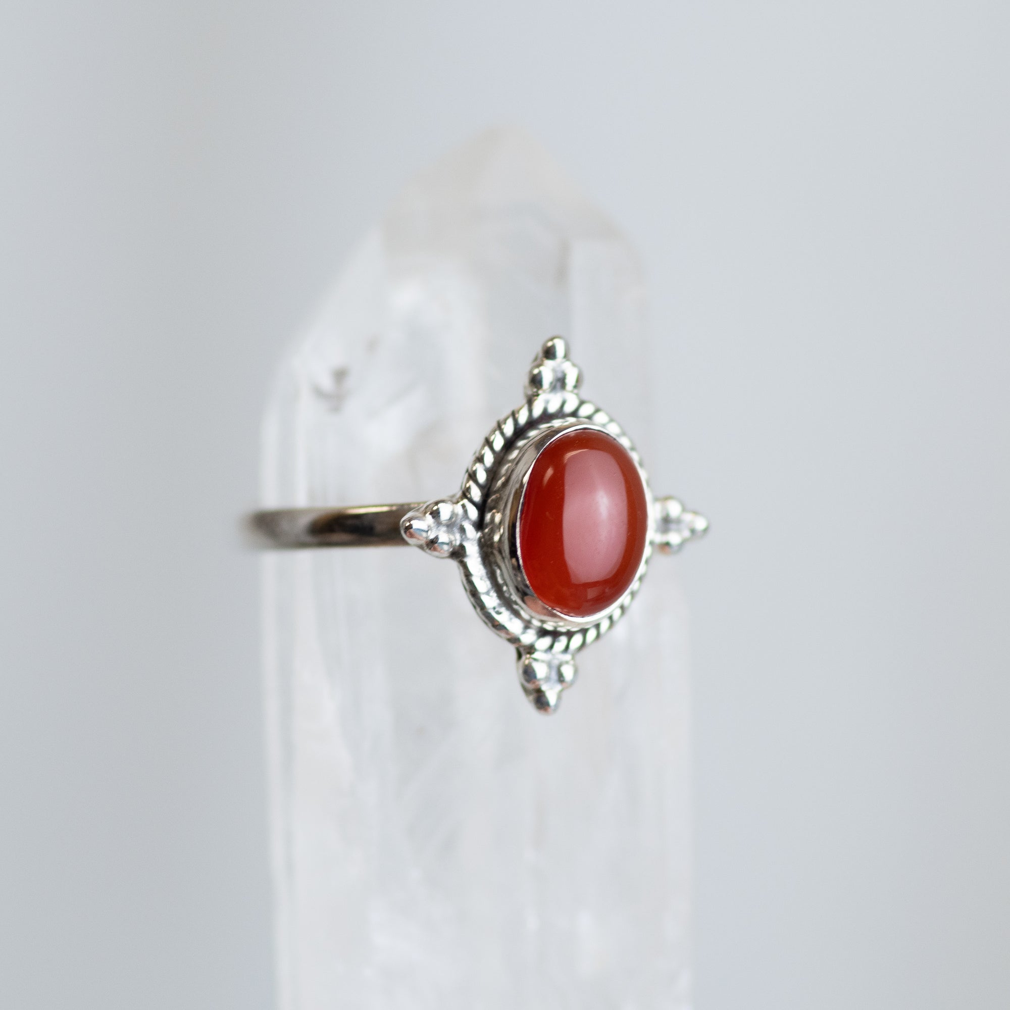 Sterling Silver Carnelian Ring
