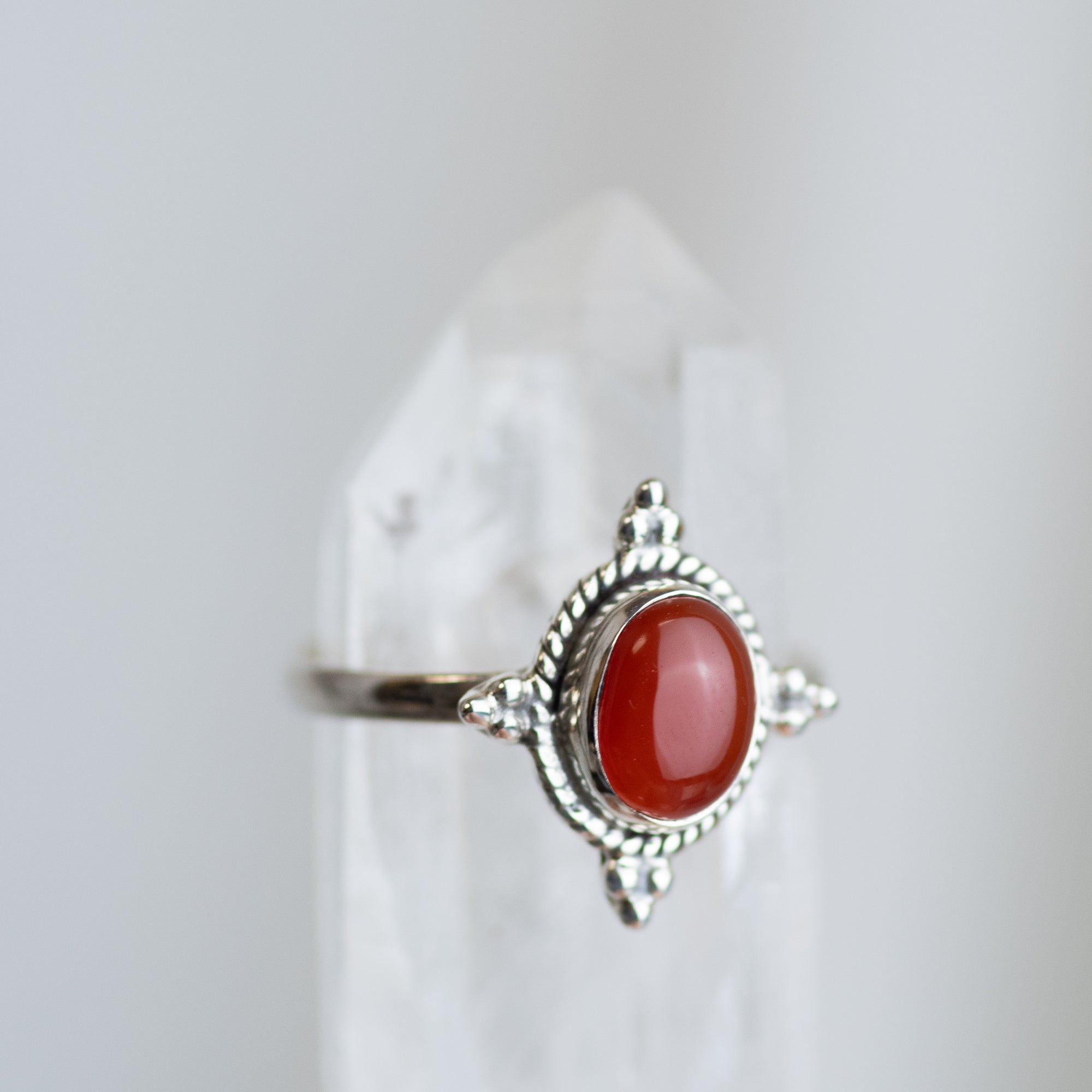 Sterling Silver Carnelian Ring