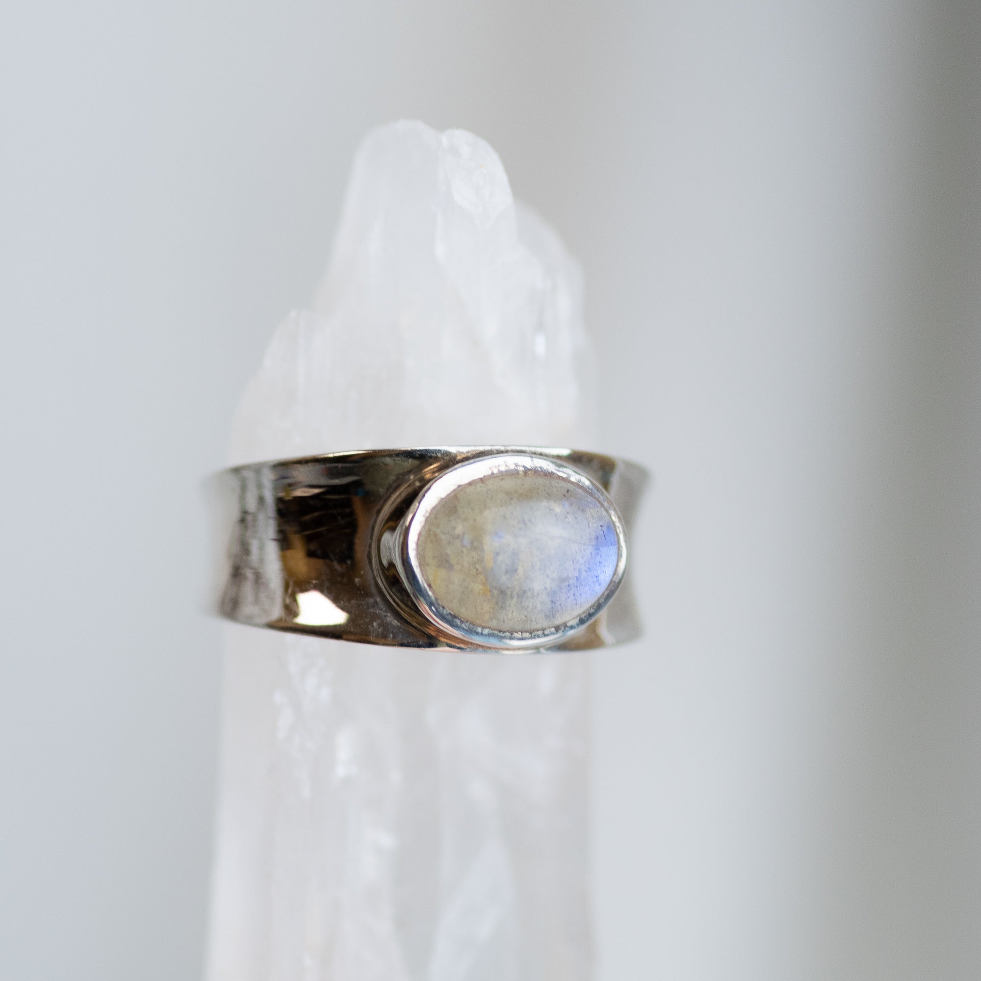 Labradorite Sterling Silver Ring, size 7