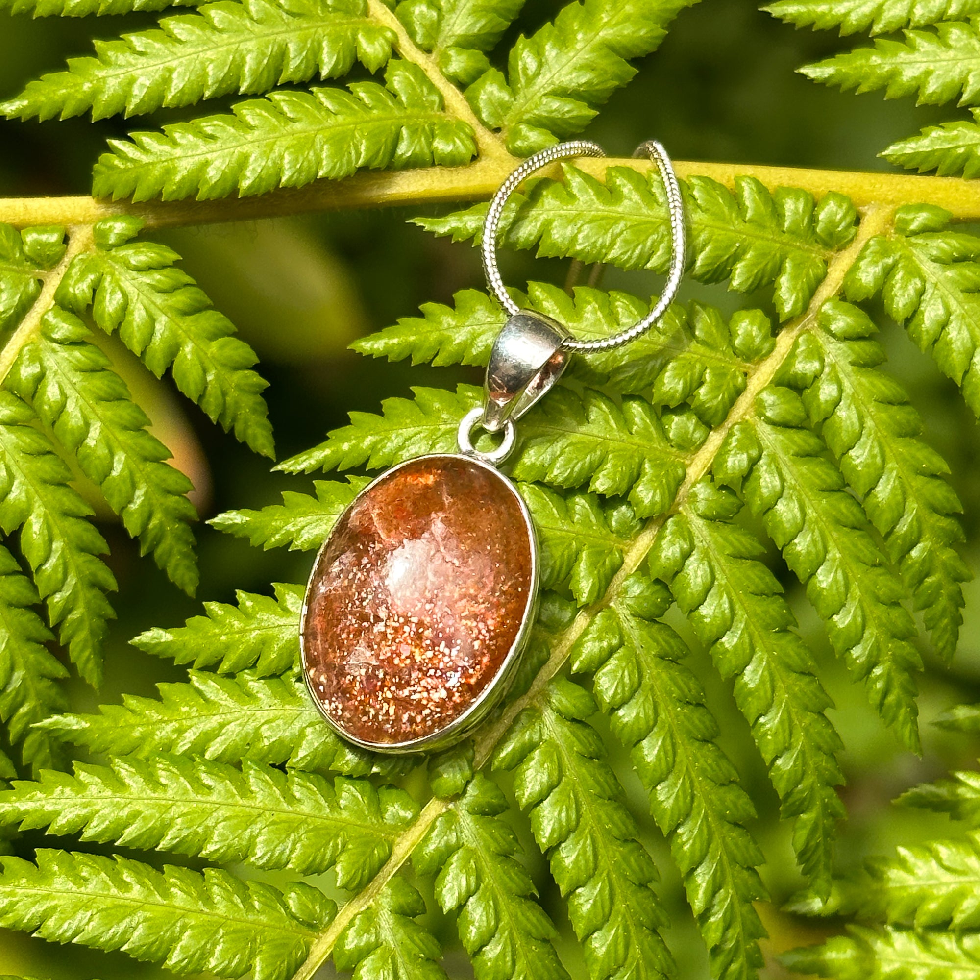 Sunstone Sterling Silver Pendant