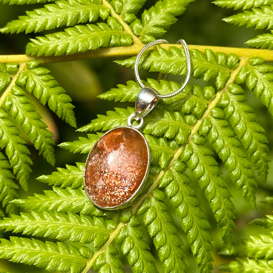 Sunstone Sterling Silver Pendant