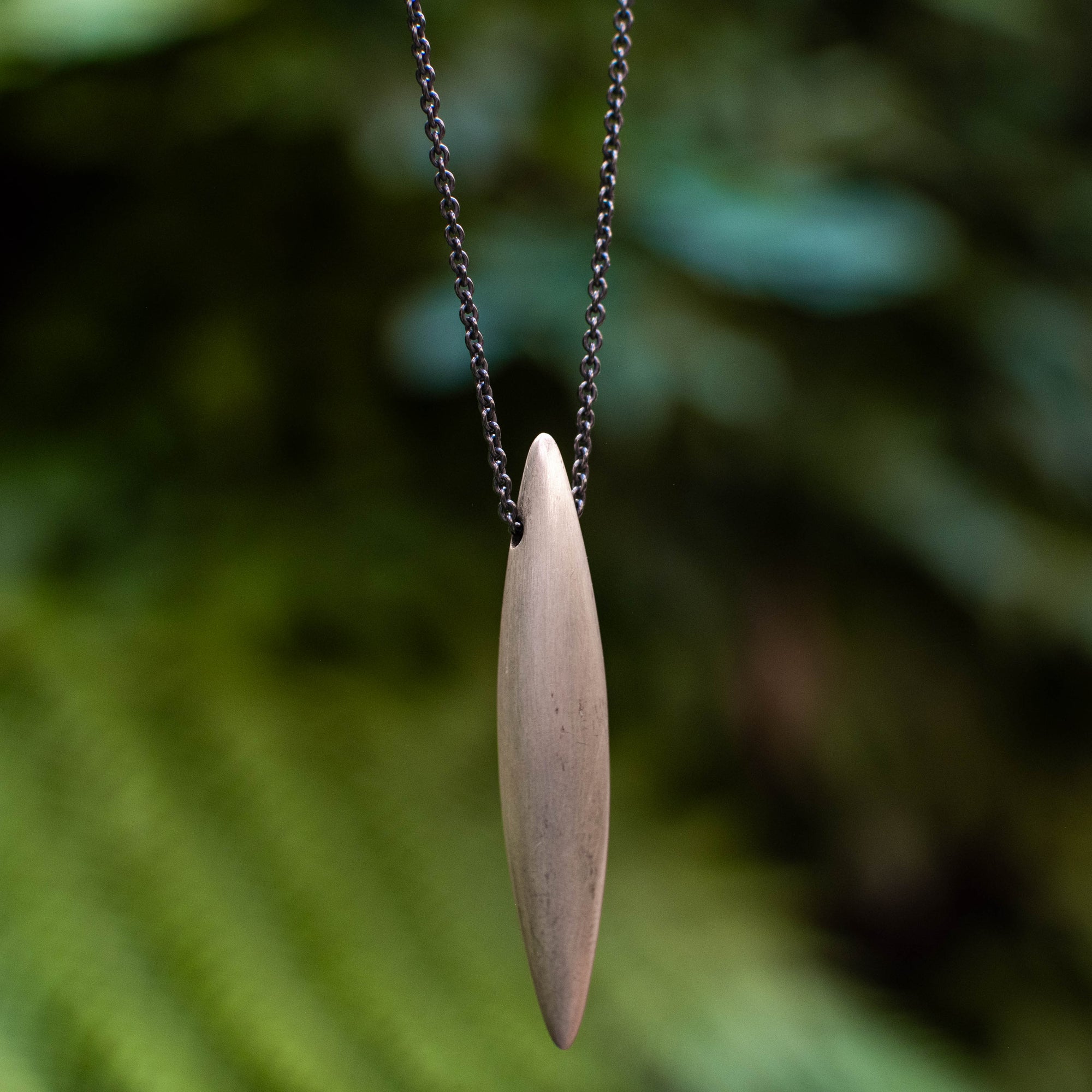 Burnished Silver Pendant