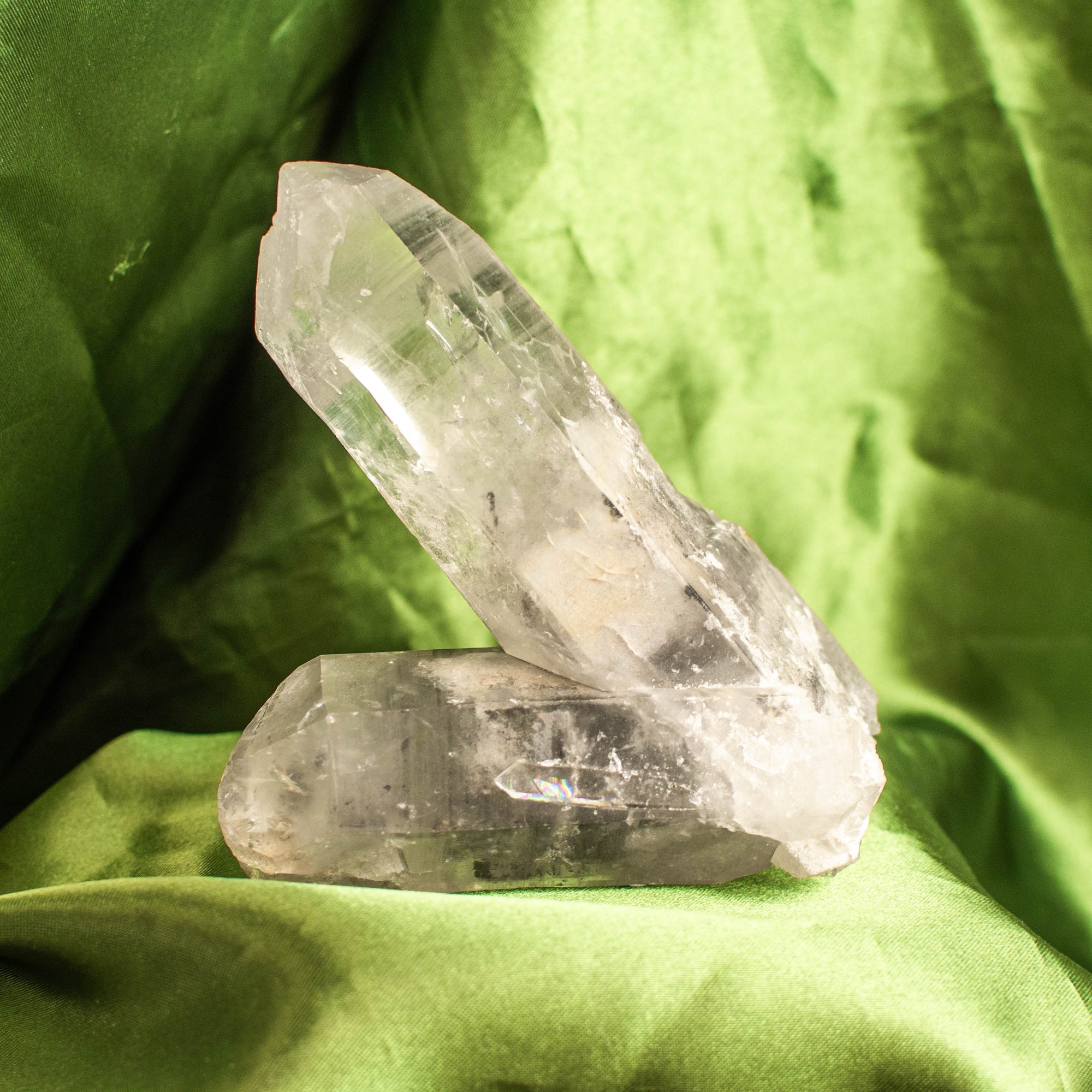 Chlorite Included Raw Quartz