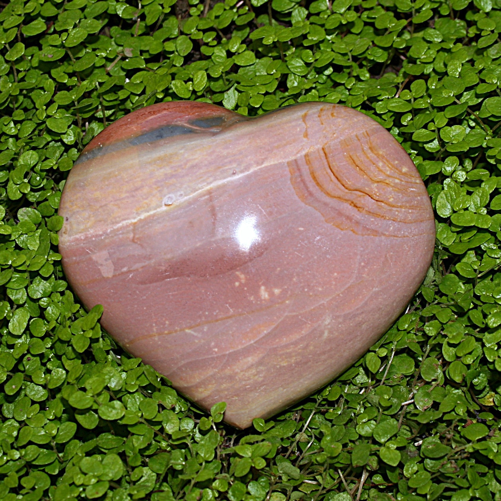 Polychrome Jasper Heart