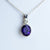Faceted Amethyst Sterling Silver Necklace