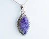 Marquee Charoite Sterling Silver Necklace