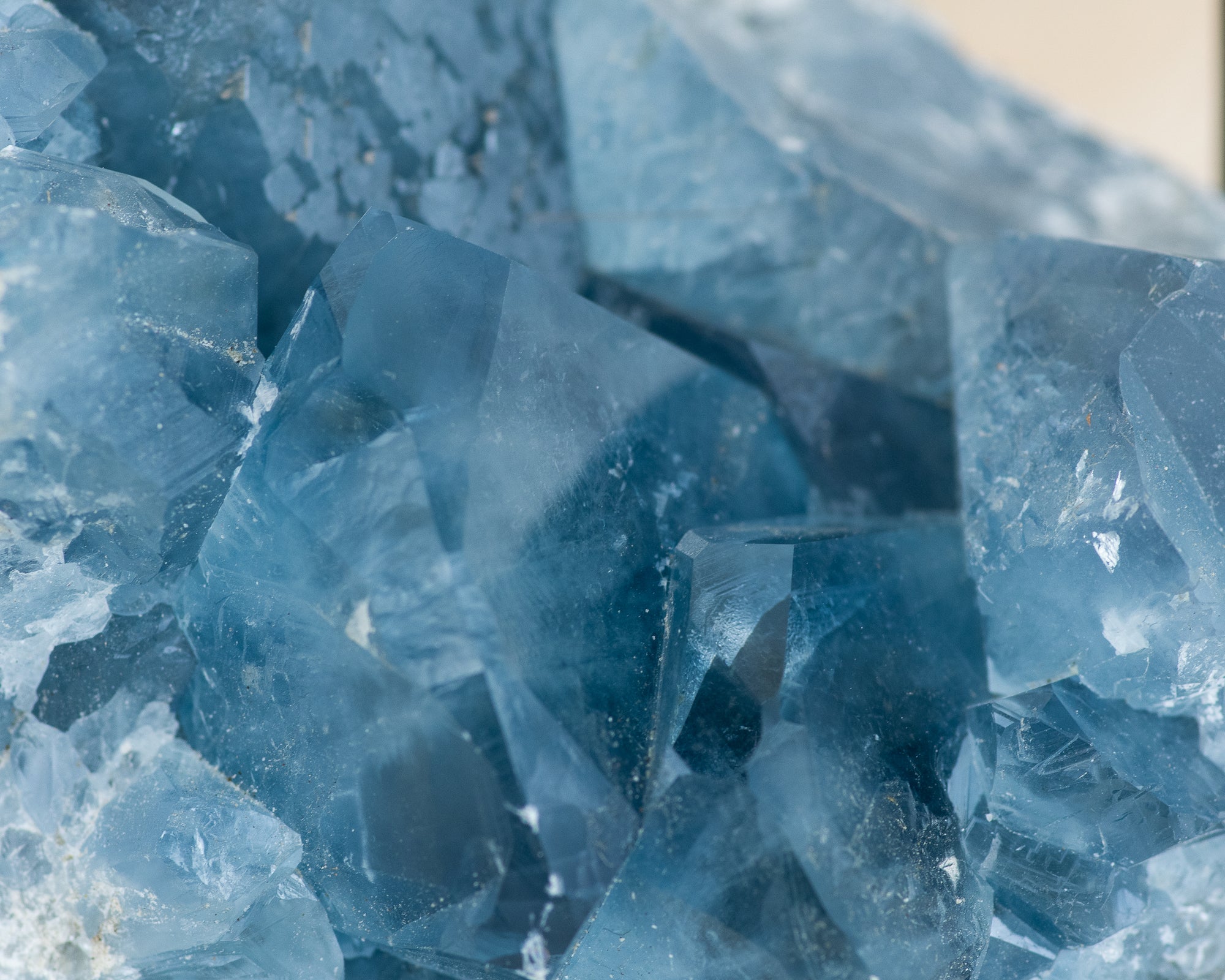 Raw Gemmy Celestite Cluster