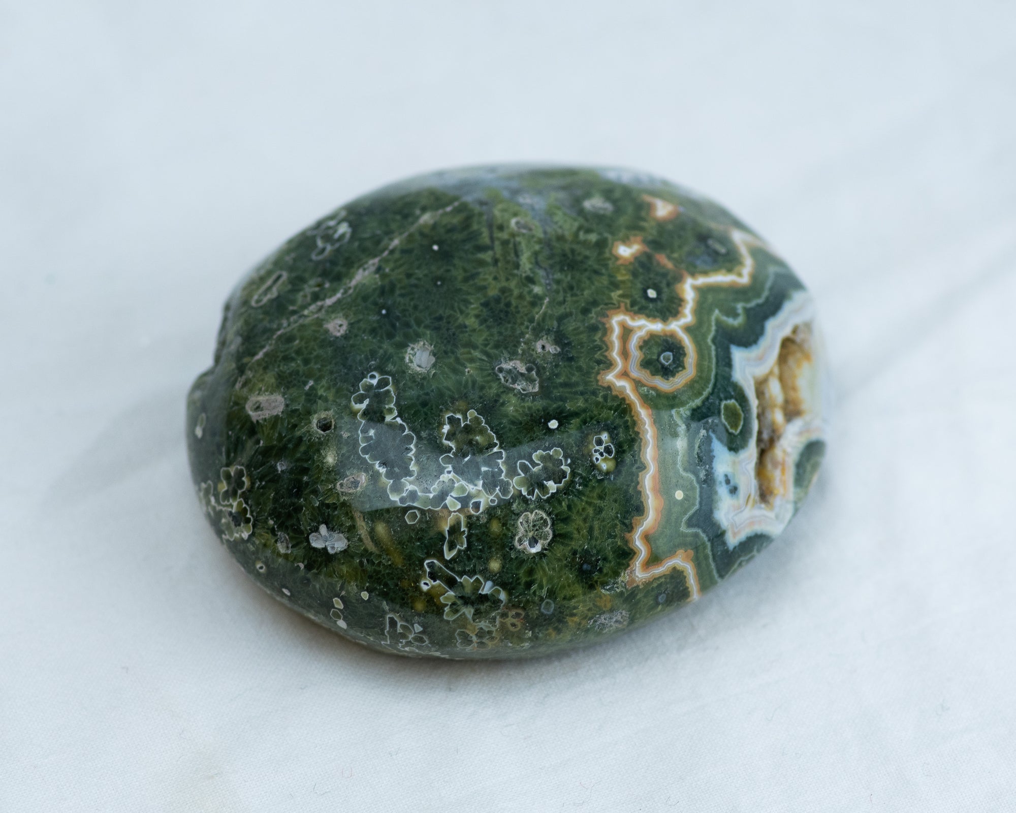 Extra Large Ocean Jasper Palm Stone