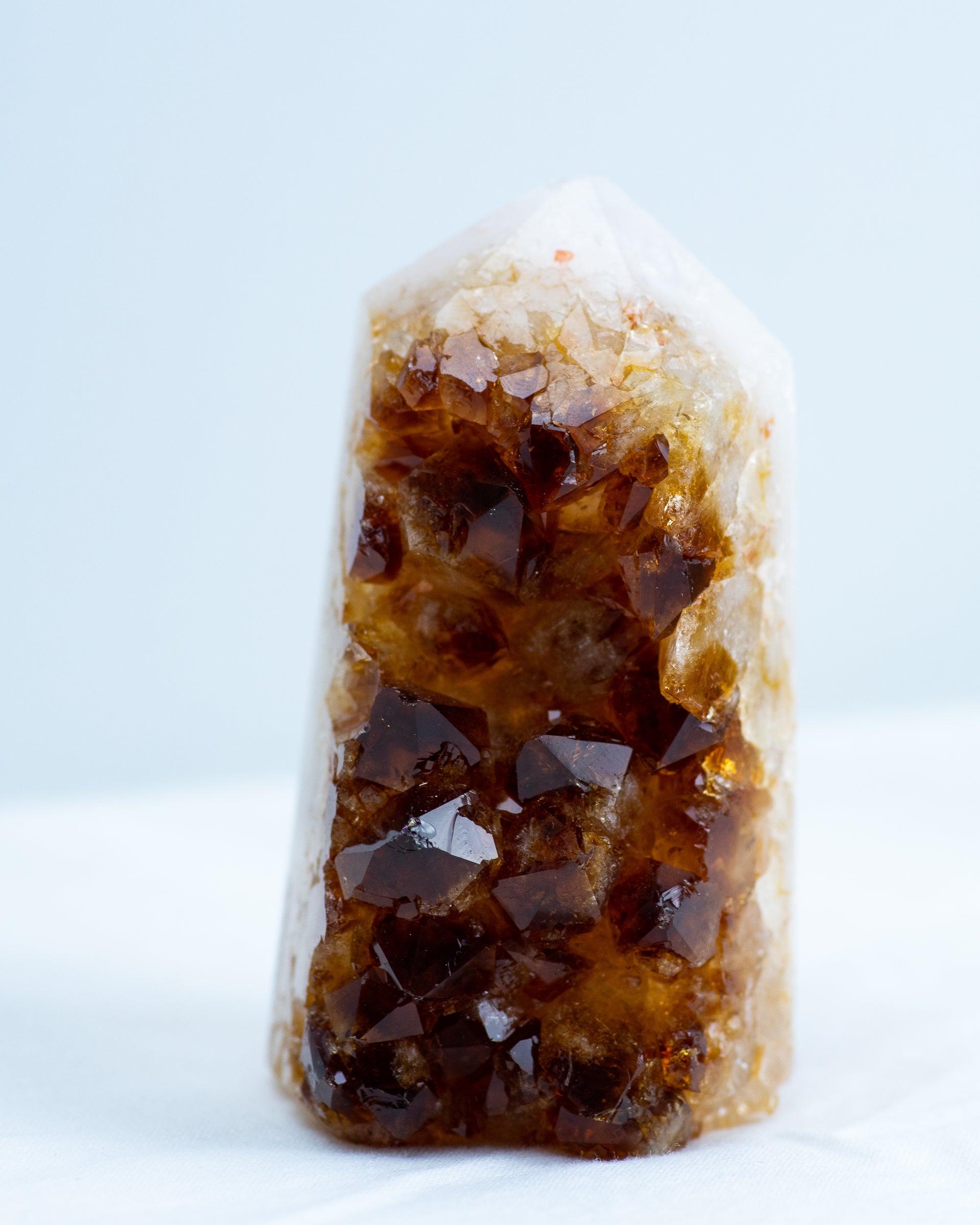 Citrine Druzy Tower