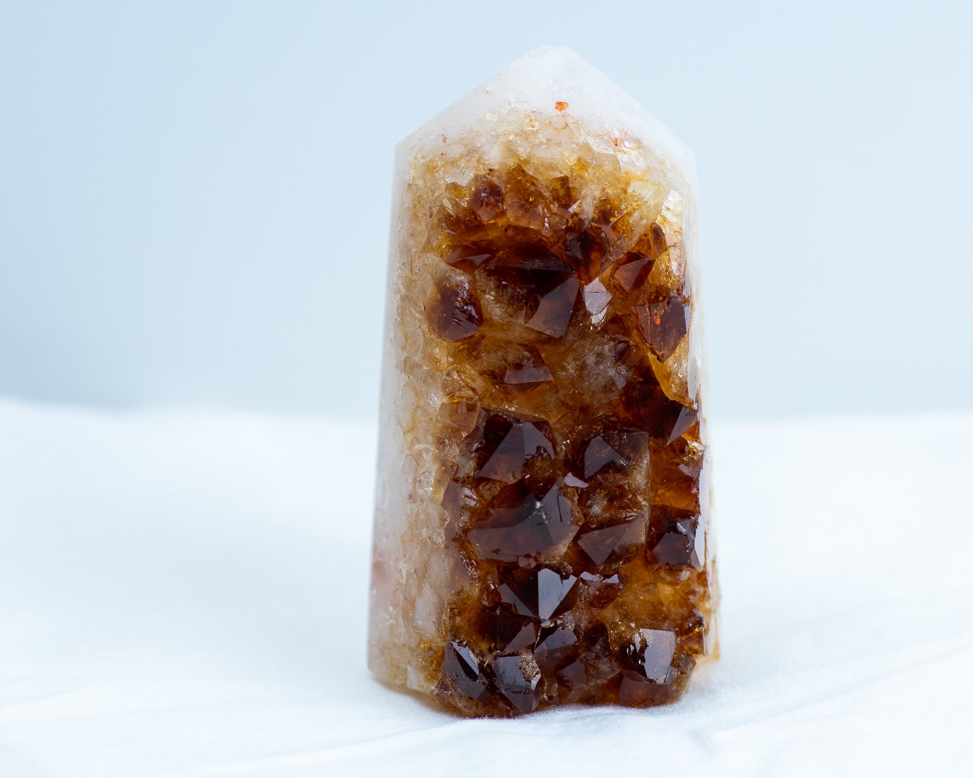 Citrine Druzy Tower