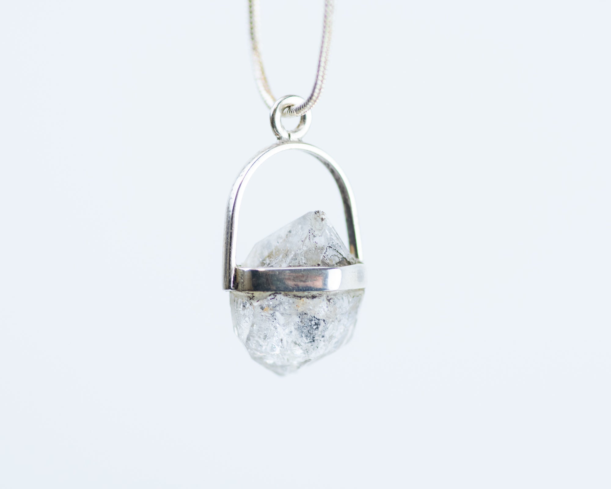 Herkimer Diamond Sterling Silver Pendant