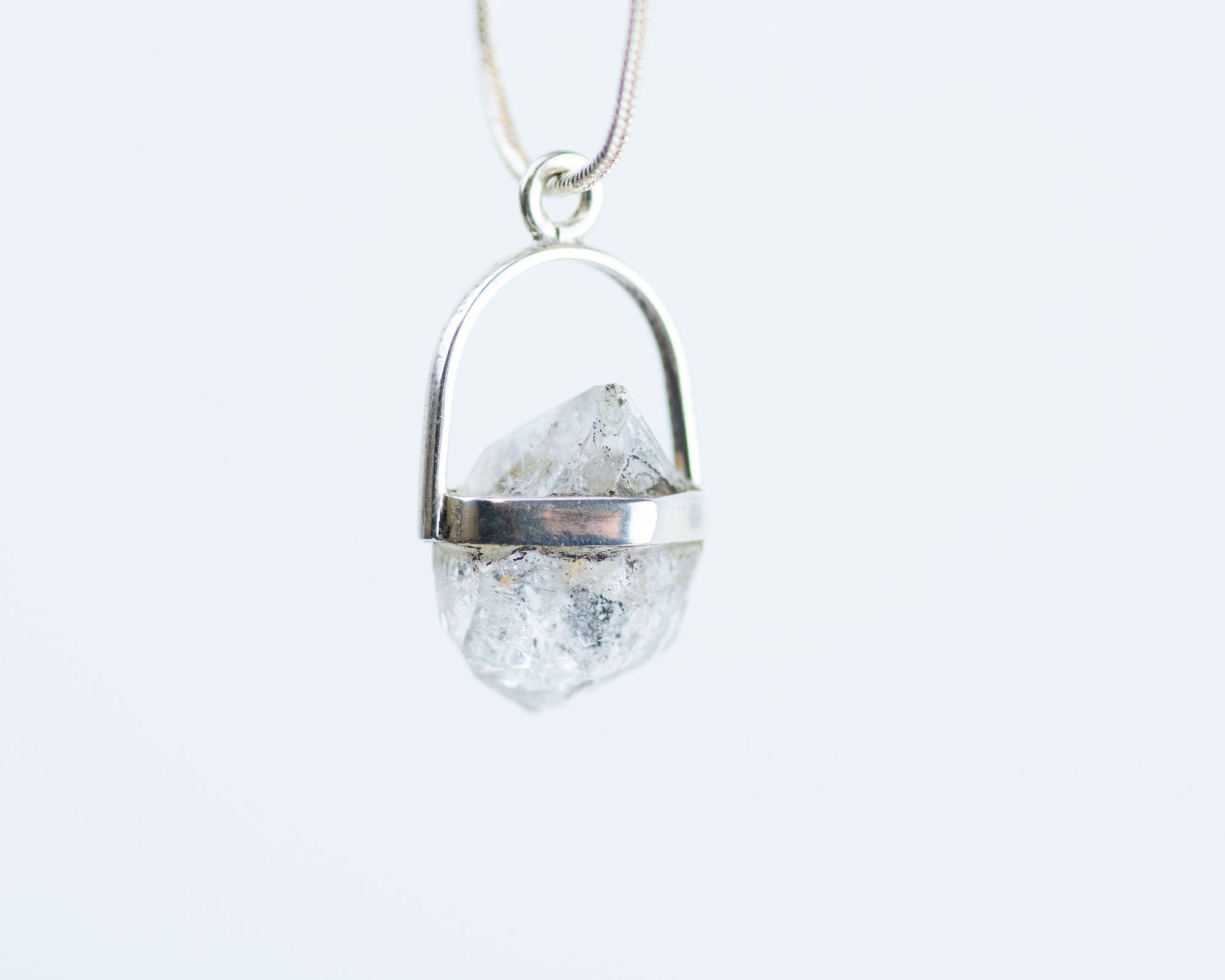 Herkimer Diamond Sterling Silver Pendant