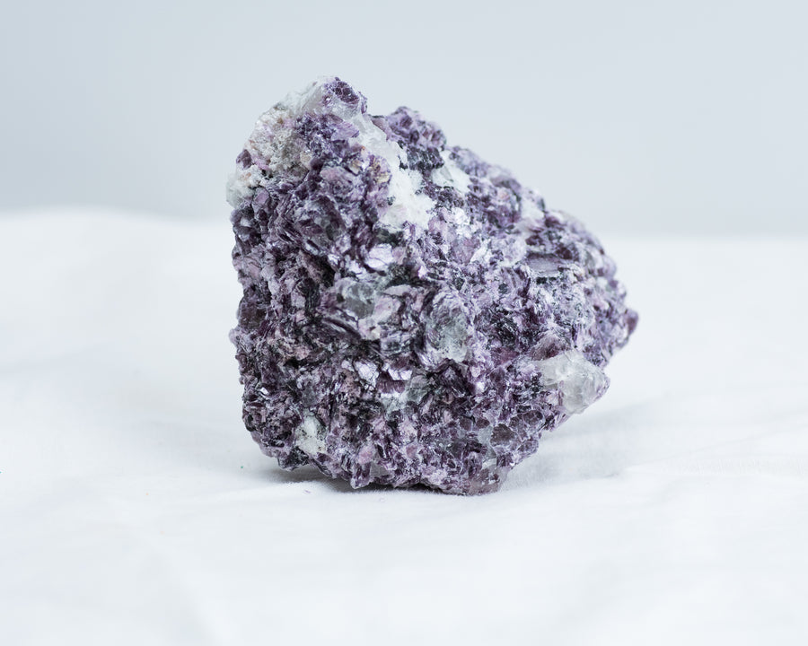 Lepidolite and Quartz Matrix