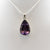 Faceted Amethyst Pendant Sterling Silver