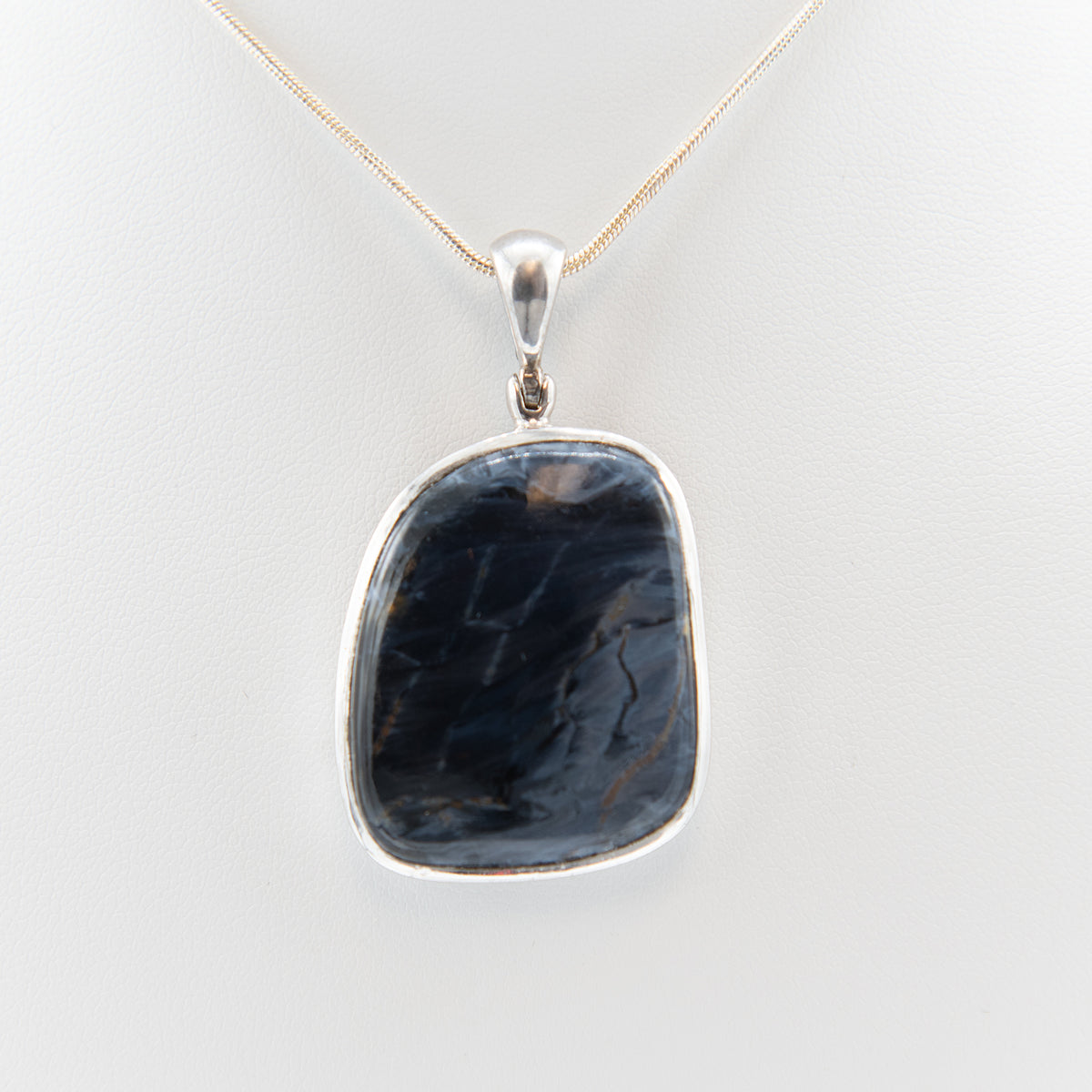 Pietersite Necklace Sterling Silver
