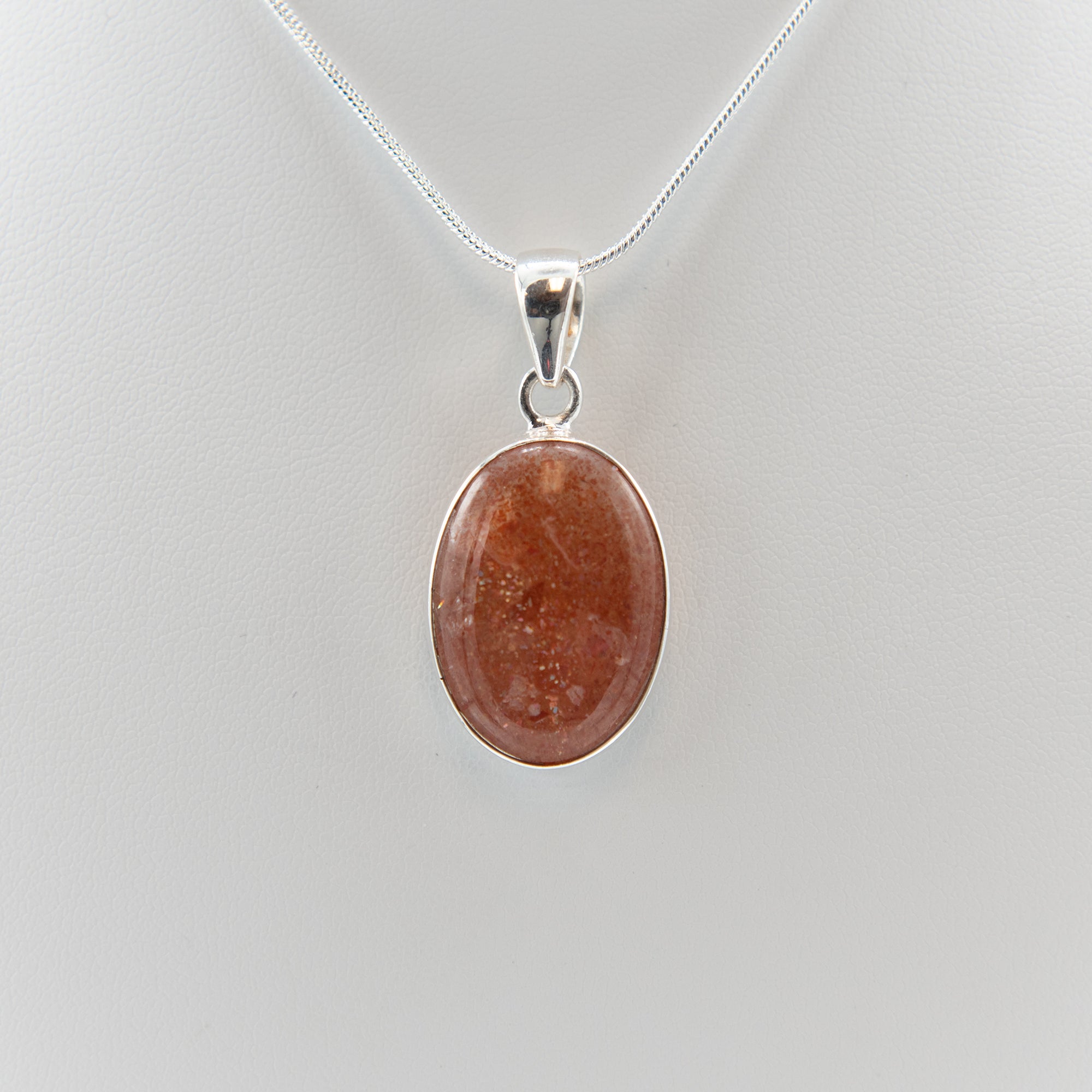 Sunstone Sterling Silver Pendant