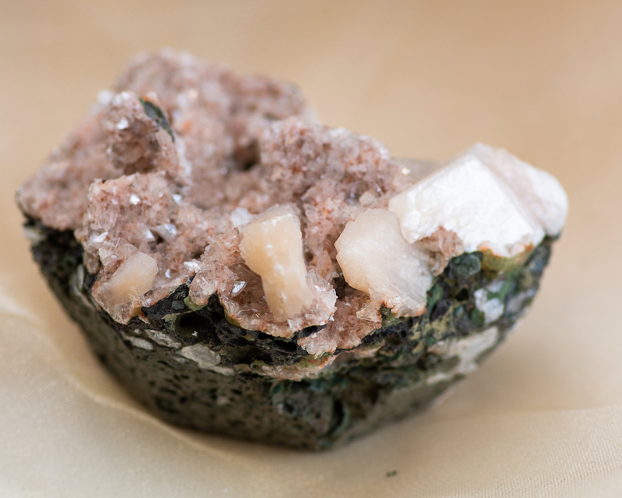 Apophylite and Stilbite Specimen