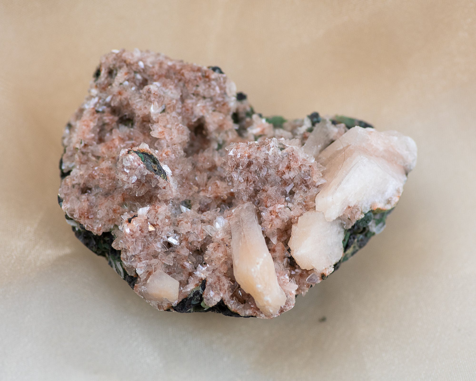 Apophylite and Stilbite Specimen