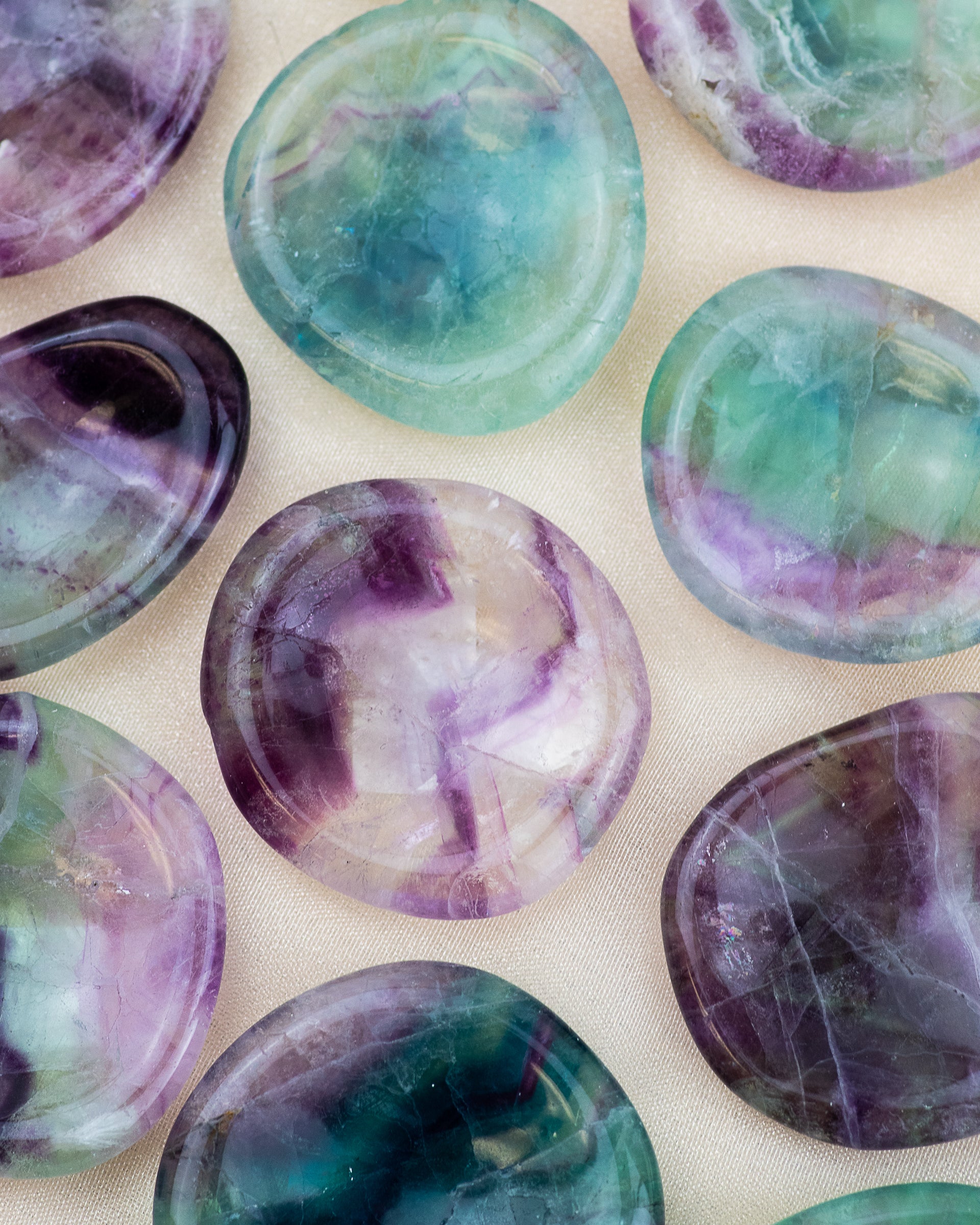 Rainbow Fluorite Wish Stone