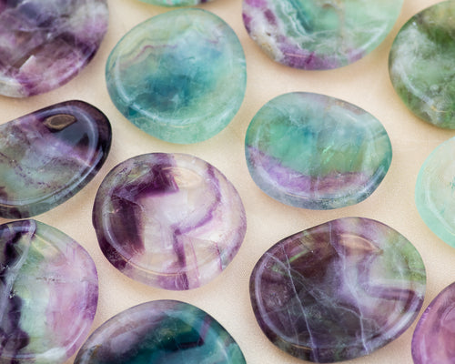 Rainbow Fluorite Wish Stone