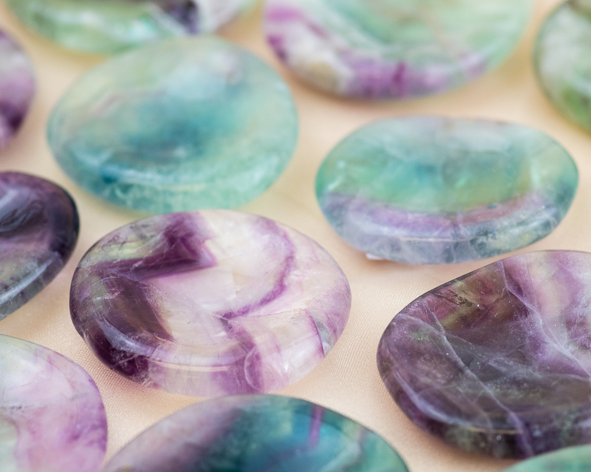 Rainbow Fluorite Wish Stone