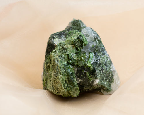 Raw Diopside and Quartz Matrix