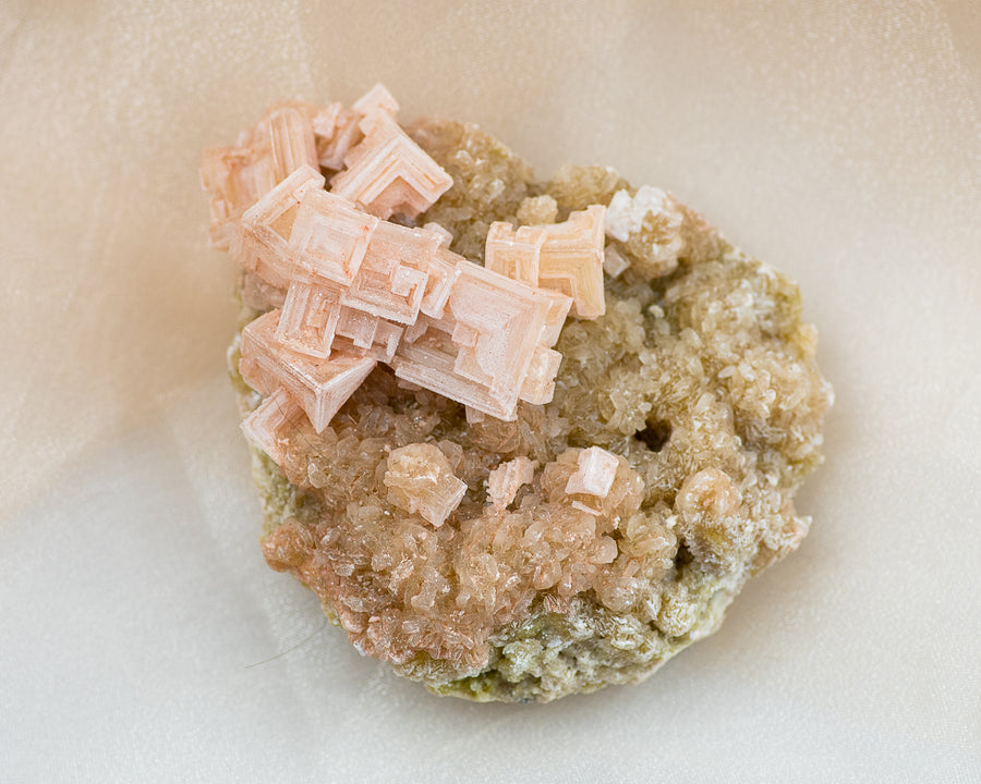 Raw Pink Halite Cluster
