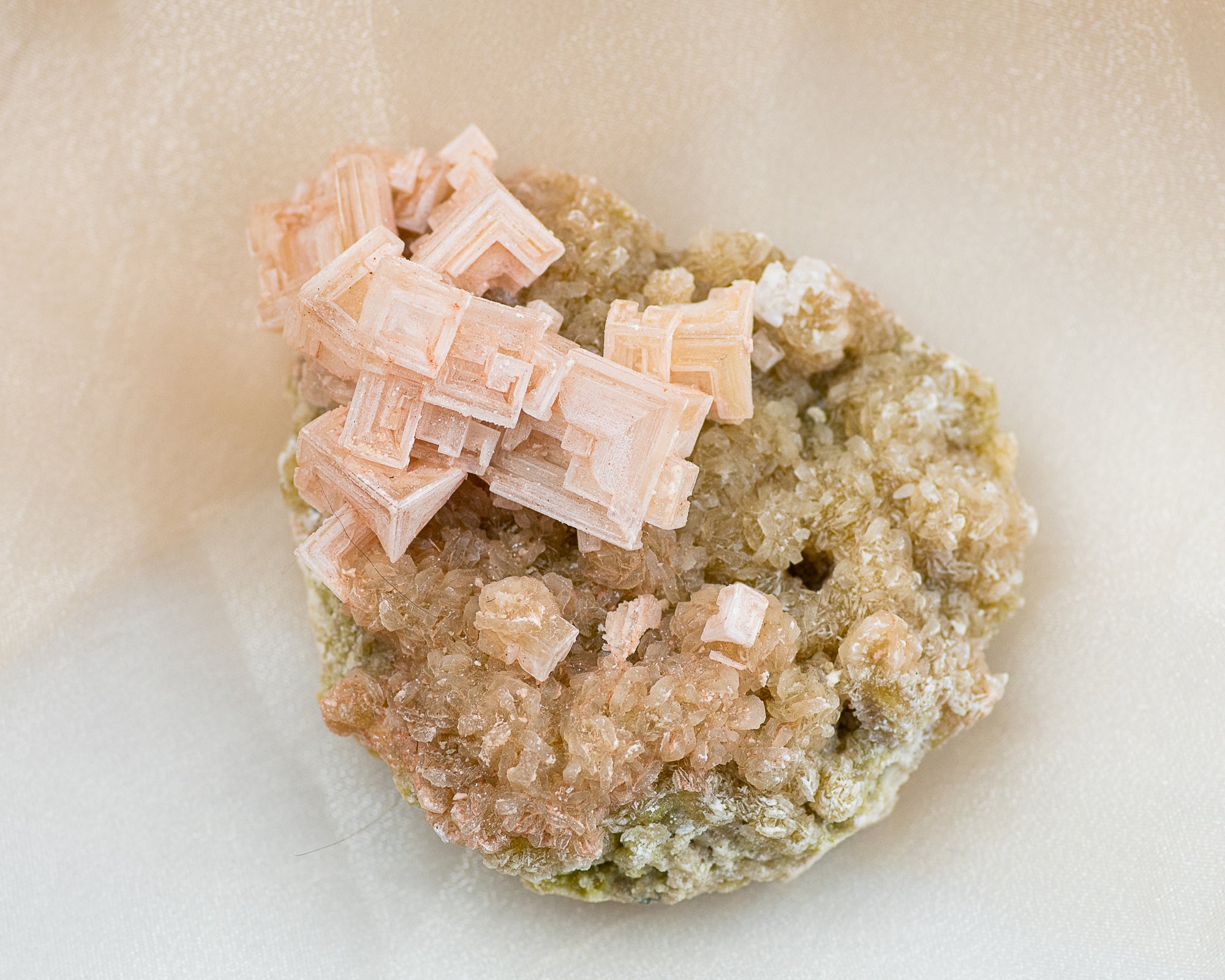 Raw Pink Halite Cluster