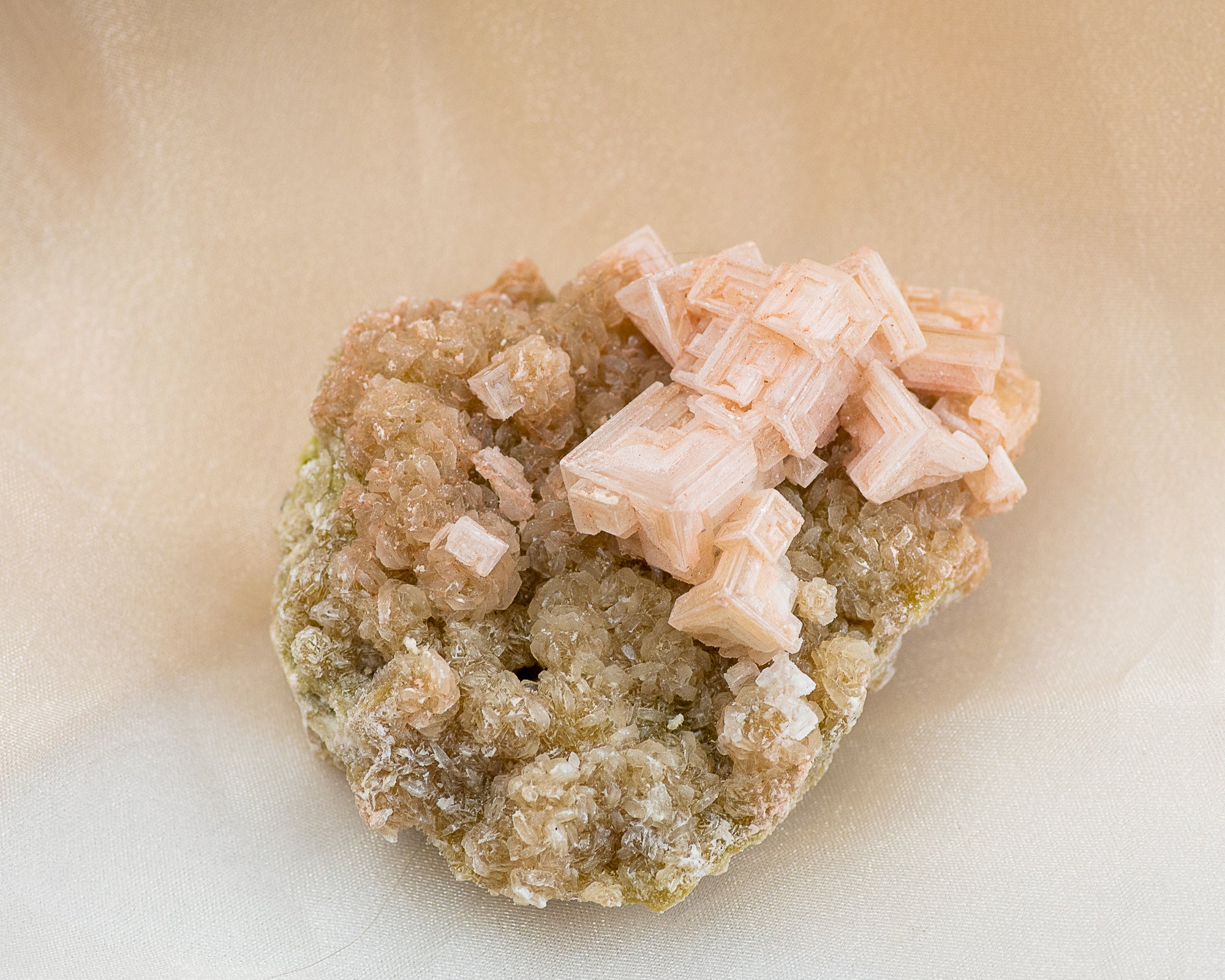 Raw Pink Halite Cluster