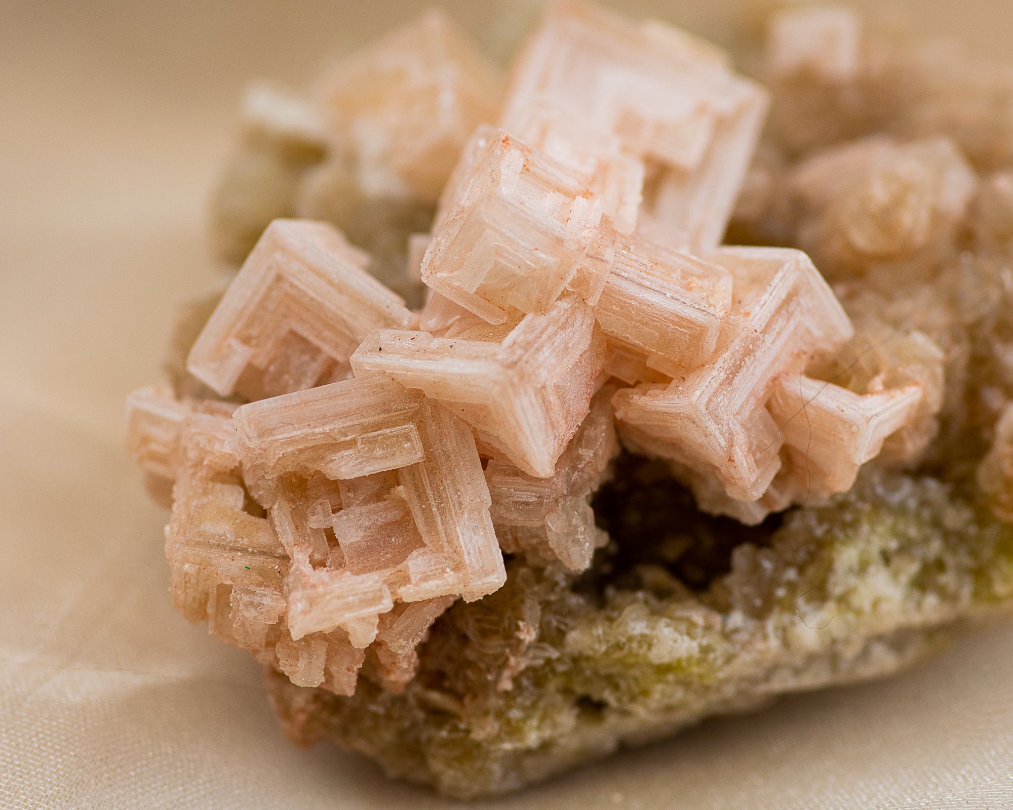 Raw Pink Halite Cluster