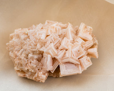 Raw Pink Halite Cluster