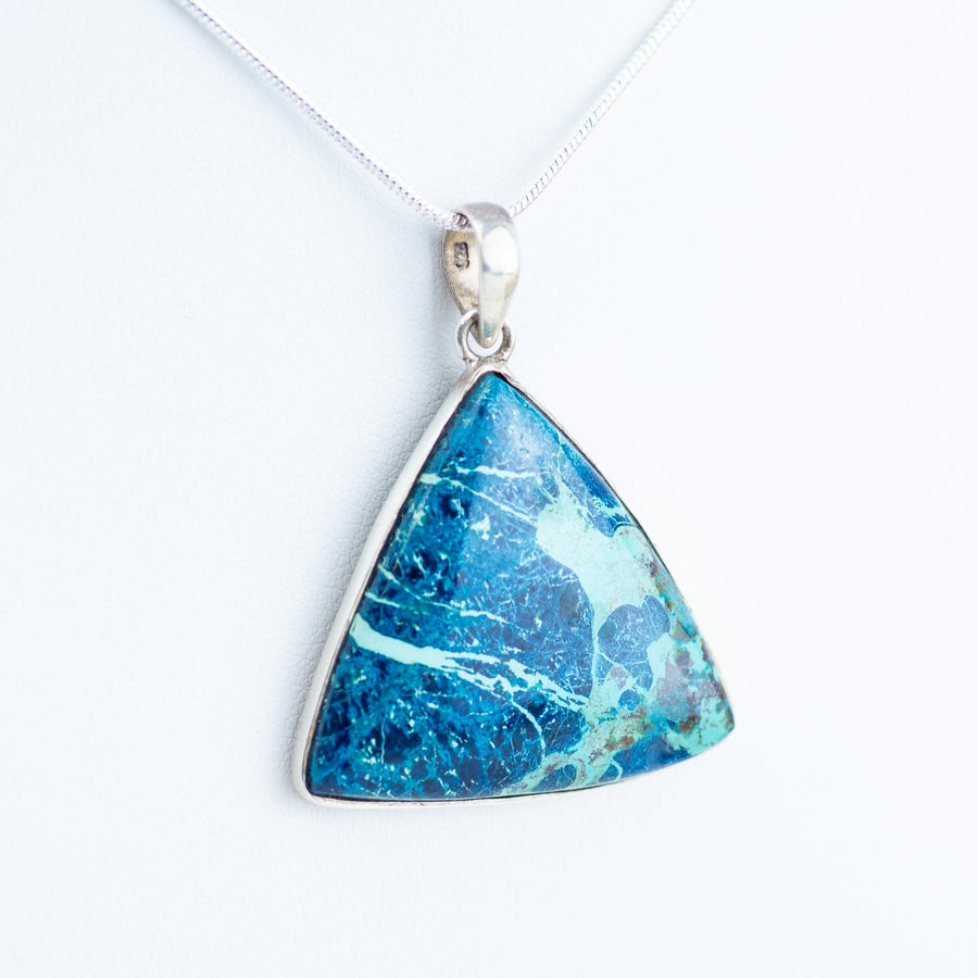 Shattuckite Sterling Silver Pendant
